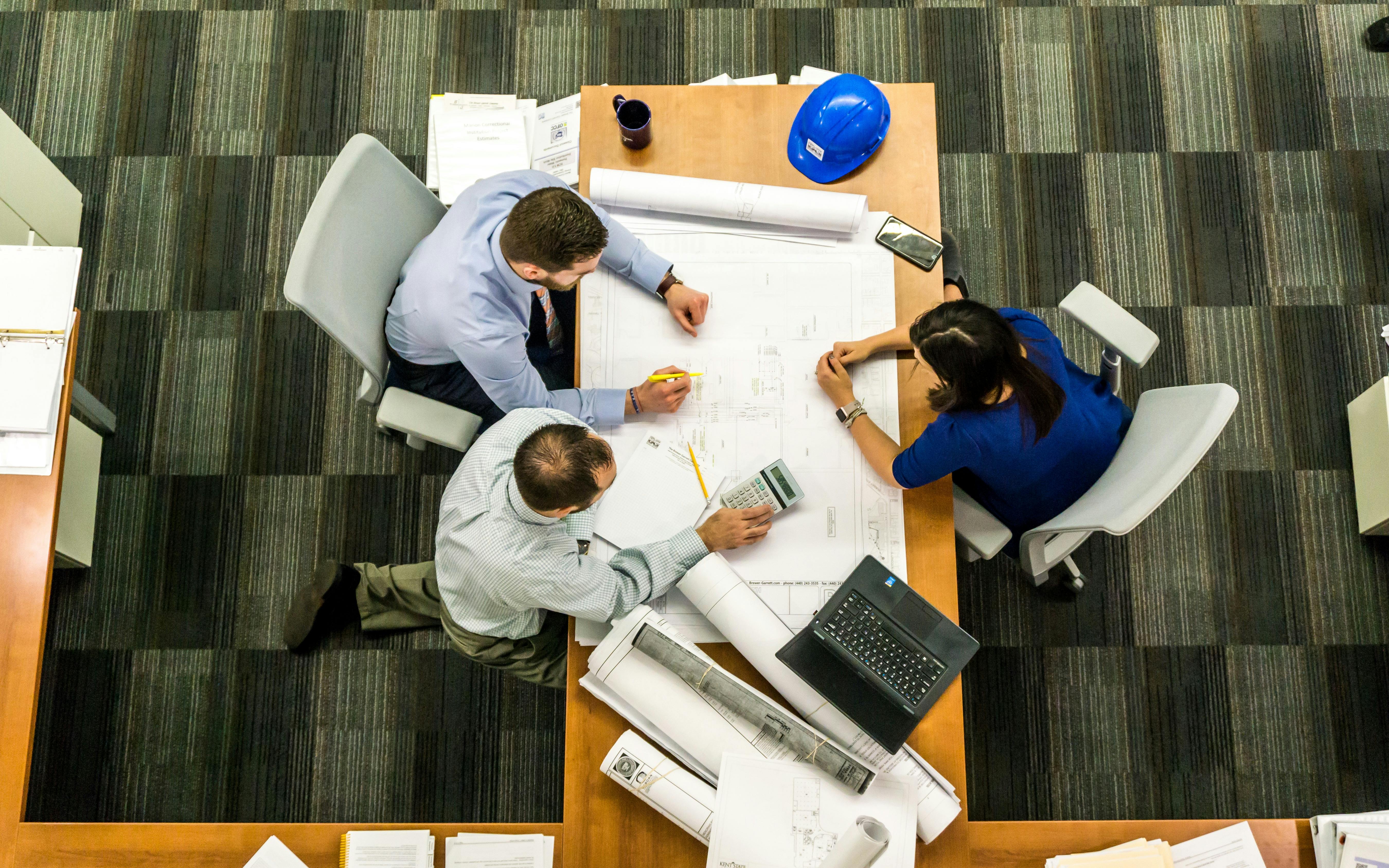 Professionals meeting in an office